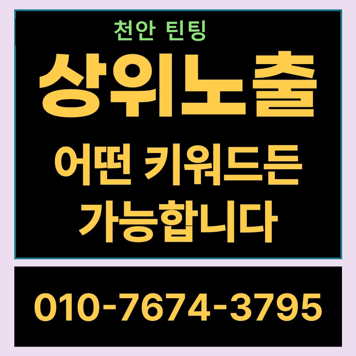 천안 틴팅 현장